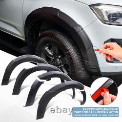 Matte Black Wheel Arches Wide Body Flares Kit For Isuzu D-max 2024-2026 Pickup