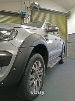 Matte Black Wide Arch Kit With 30mm Wheel Spacers Ford Ranger T7 2016 Onwards