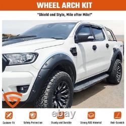 Matte Black Wide Wheel Arch Fender Flare Body Kit For Ford Ranger T7 T8 2015-22