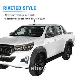 Matte Black Wide Wheel Arches Body Kit for Toyota Hilux Invincible X 2018-2020