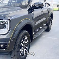 Matte Black Wide Wheel Arches Fender Flares Kit For Ford Ranger 2023+ Double Cab