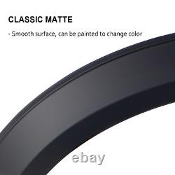 Matte Black Wide Wheel Arches Fender Flares Kit For Ford Ranger 2023+ Double Cab