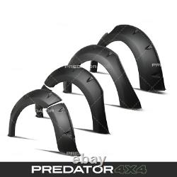 Matte Black Wide Wheel Arches Fender Flares Set For Mitsubishi L200 Triton 15-18