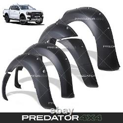 Matte Black Wide Wheel Arches Fender Flares Upgrade For Ford Ranger T8 19-22