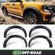 Matte Black Wide Wheel Arches Flares For Ford Ranger Wildtrak Stormtrak 2023-on