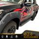 Matte Black Wide Wheel Arches Kit For Nissan Navara Np300 D23 2015-2020 Ad Blue