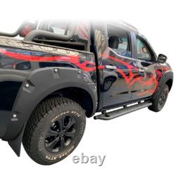 Matte Black Wide Wheel Arches Kit for Nissan Navara NP300 D23 2015-2020 AD BLUE