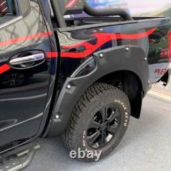 Matte Black Wide Wheel Arches Kit for Nissan Navara NP300 D23 2015-2020 AD BLUE
