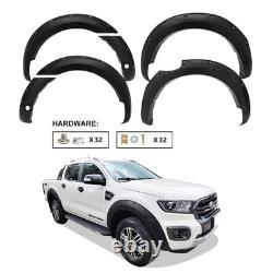 Matte Black Wide Wheel Arches With Sensor Holes For Ford Ranger T8 2018-2021
