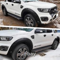 Matte Black Wide Wheel Arches With Sensor Holes For Ford Ranger T8 2018-2021