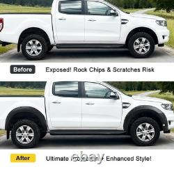 Matte Black Wide Wheel Arches With Sensor Holes For Ford Ranger T8 2018-2021