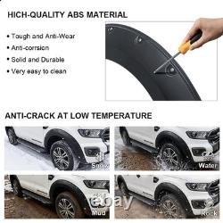 Matte Black Wide Wheel Arches With Sensor Holes For Ford Ranger T8 2018-2021