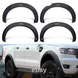 Matte Black for Ford Ford Ranger 2015-2022 Wildtrak Raptor Wide Wheel Arches Kit