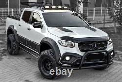 Mercedes X-Class Pickup Wide Wheel Arch kit With Bolt Hole Look Matte Black