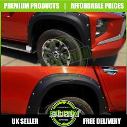 Mitsubishi L200 Series 6 2019 onwards Wide Wheel Arch Kit Matt Black Bolt Look