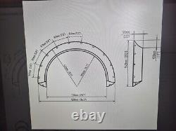 New Jumdoo Concave Wheel Arch Extender Flares Wide Body Custom 70mm + 90mm