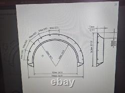 New Jumdoo Concave Wheel Arch Extender Flares Wide Body Custom 70mm + 90mm