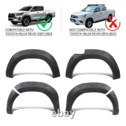 Off-road Wide Wheel Arches Fender Flares For Toyota Hilux Mk9 2021-2025 4doors