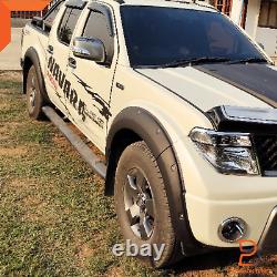 Pocket Black Fender Flare Arches For NISSAN NAVARA D40 WIDEBODY 4DOOR DUAL CAB