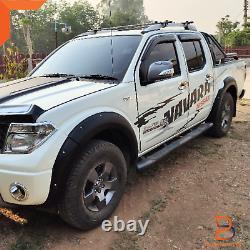 Pocket Black Fender Flare Arches For NISSAN NAVARA D40 WIDEBODY 4DOOR DUAL CAB