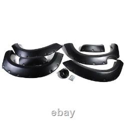 RD2552 60mm MATTE BLACK WIDE WHEEL ARCHES FENDER FLARE KIT FOR ISUZU D-MAX 12-15