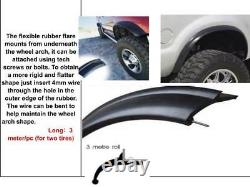 Rubber Flexi Wide Arch 65mm Wide Fender Flares 4x4 Offroader land cruiser patrol