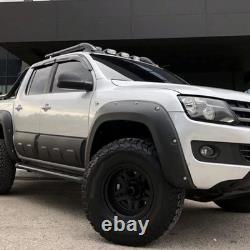 Set Wide Front & Rear Wheel Arches Fender Flares Body Kit For 10-20 Vw Amarok