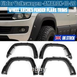Set Wide Front & Rear Wheel Arches Fender Flares Body Kits For Vw Amarok 2010-20