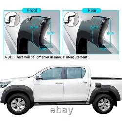 Tailored Fit Wheel Arches Fender Flares Wide Body Kit For Toyota Hilux 2015-2017