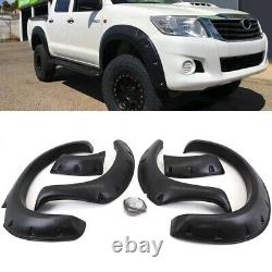 Toyota Hilux 2005-2011 MK6 Wide Fender Flares/Wheel Arch Covers Black