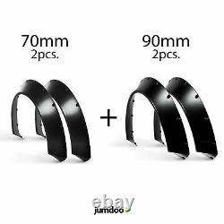 UNIVERSAL WIDE WHEEL ARCHES Fender flares CONCAVE wide body kit 4PC 70MM + 90MM