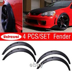 Universal 4PCS Car Fender Wheel Arches Flare Extension Flares Wide Polyurethane