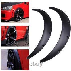 Universal 4PCS Car Fender Wheel Arches Flare Extension Flares Wide Polyurethane