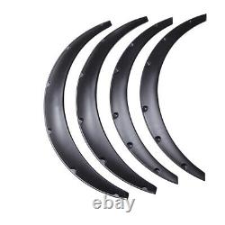 Universal 4PCS Car Fender Wheel Arches Flare Extension Flares Wide Polyurethane