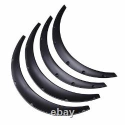 Universal 4PCS Car Fender Wheel Arches Flare Extension Flares Wide Polyurethane