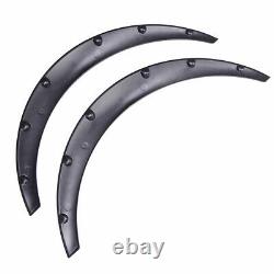 Universal 4PCS Car Fender Wheel Arches Flare Extension Flares Wide Polyurethane