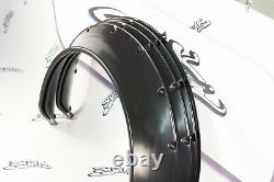 Universal Fender Flares Wide Body Kit Wheel Arches 100 mm 3.9 Inch ABS Plastic