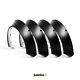 Universal Jdm Fender Flares Concave Over Wide Body Wheel Arches Abs 4.3 4pcs