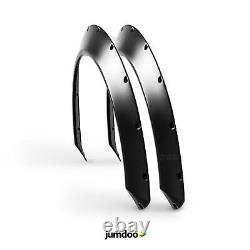 Universal JDM Fender flares CONCAVE over wide body wheel arches ABS 40mm 2pcs