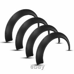 Universal JDM Fender flares CONCAVE over wide body wheel arches ABS 90mm 4pcs