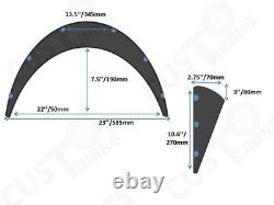 Universal Wheel Arches Fender Flares JDM Set 2.7 wide 4 pieces