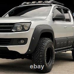 VW Amarok 2010-2016 Wide Wheel Arch Kit Extended Fender Flares Matt Black