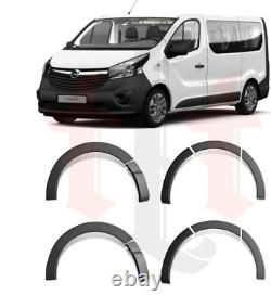 Vauxhall Vivaro X82 Lwb 14 19 Black Abs Wide Body Wheel Arch Cover Trim