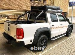 Volkswagen amarok fender flares Wide Wheel arches extended full Kit black