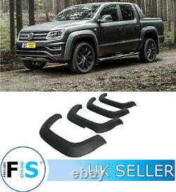 Vw Amarok 2018+ Matte Black Wide Body Wheel Arch Fender Flares Extensions Oem