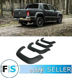 Vw Amarok 2018+ Matte Black Wide Body Wheel Arch Fender Flares Extensions Oem