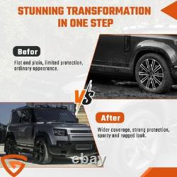 Wheel Arch Kit For Land Rover Defender 110 L663 20+ Gloss Black Wide Body Flares
