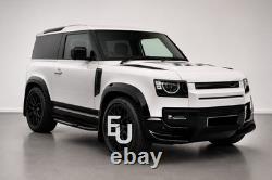 Wheel Arch Kit For Land Rover Defender 90 L663 2020+ Gloss Black Wide Body Flare