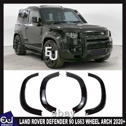 Wheel Arch Kit For Land Rover Defender 90 L663 2020+ Gloss Black Wide Body Uk