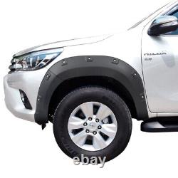 Wheel Arches Extensions Fender Flares Wide Body Kit For Toyota Hilux 2015-2020